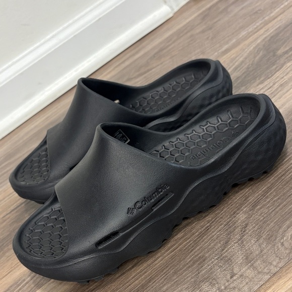 COLUMBIA THRIVE REVIVE SLIDES BLACK UNISEX - Picture 7 of 7